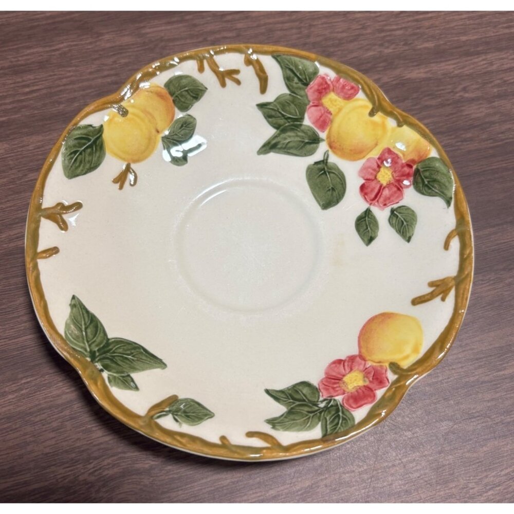 Johnson Bros Peach Bloom Saucer Dish Set Of 9 England Ceramic VTG 1950s No Cups
